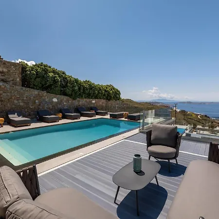 Villa Gorgeous Mykonos | 4 Bedrooms | Atalanta | Private Pool & Panoramic Sea Views | Bbq | Faros
